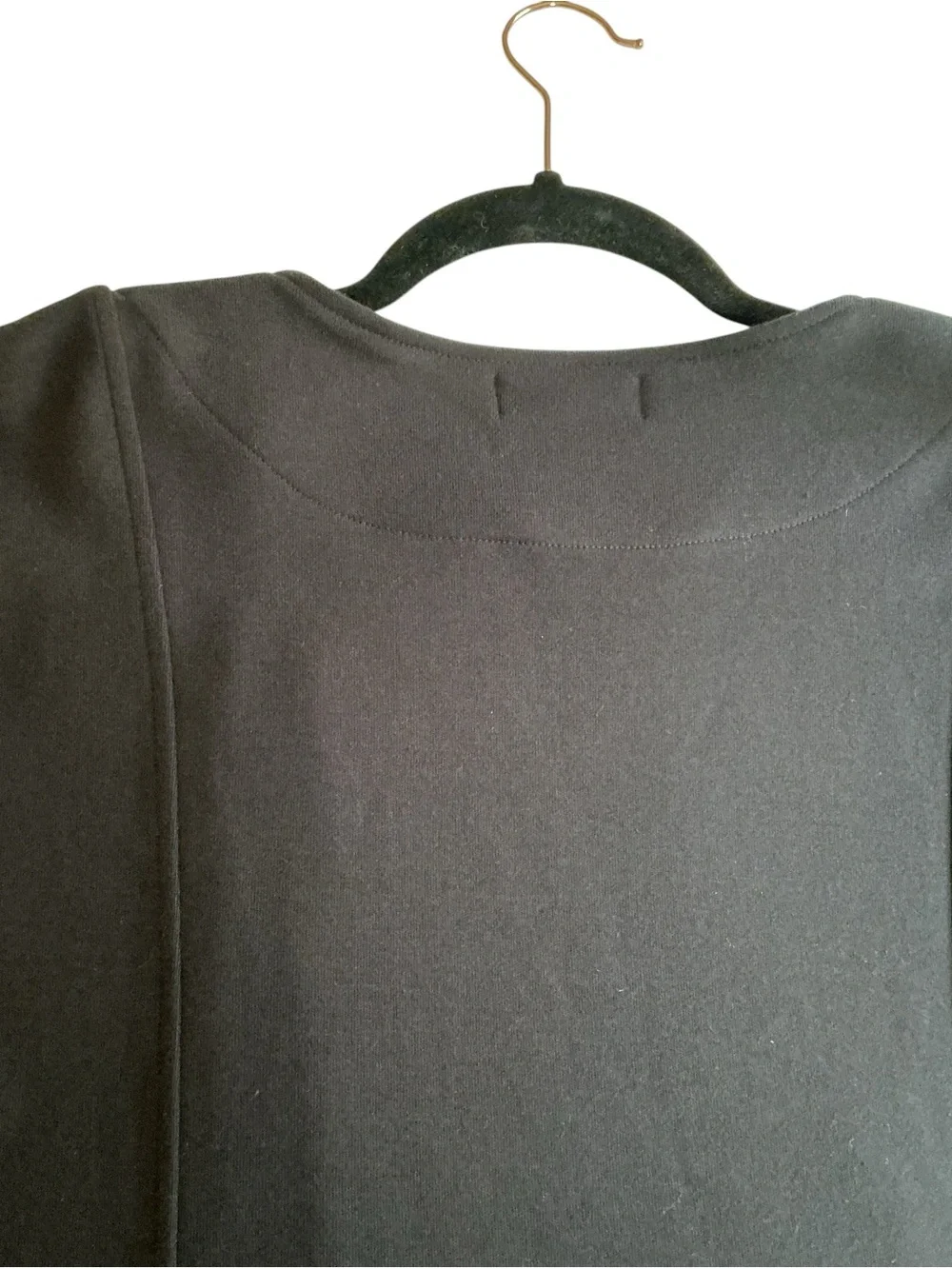Jones New York Petite Medium Black Cotton Full Zip Knit Jacket Cardigan Pockets